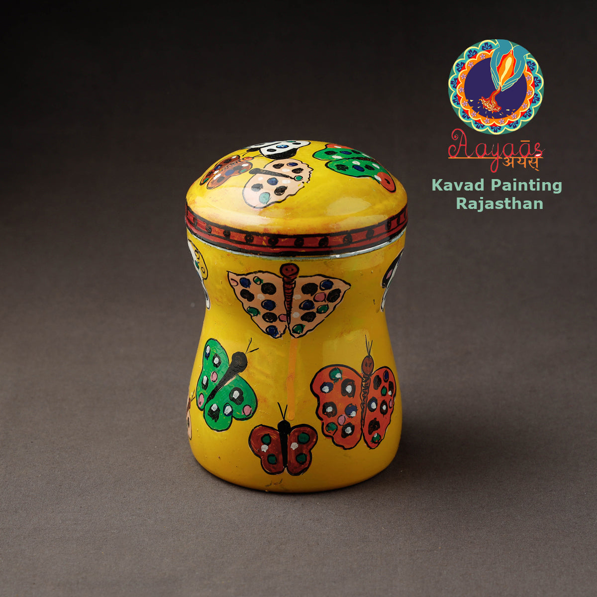 Kavad Handpainted Stainless Steel Multi Utility Container