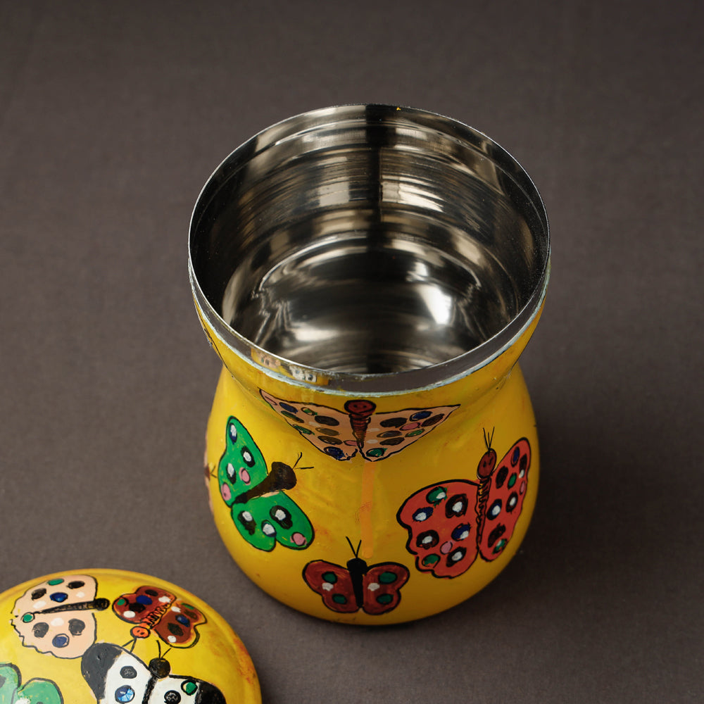 Kavad Handpainted Stainless Steel Multi Utility Container