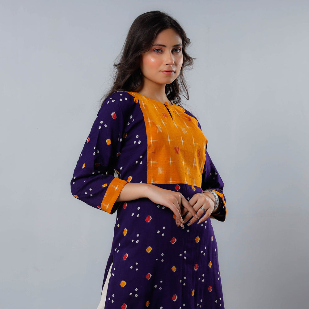 Buy Q QXZ Womens Cotton Bandhani Kurtis for Women Gota Work Kurtis for  Girls Pink Color at Amazonin
