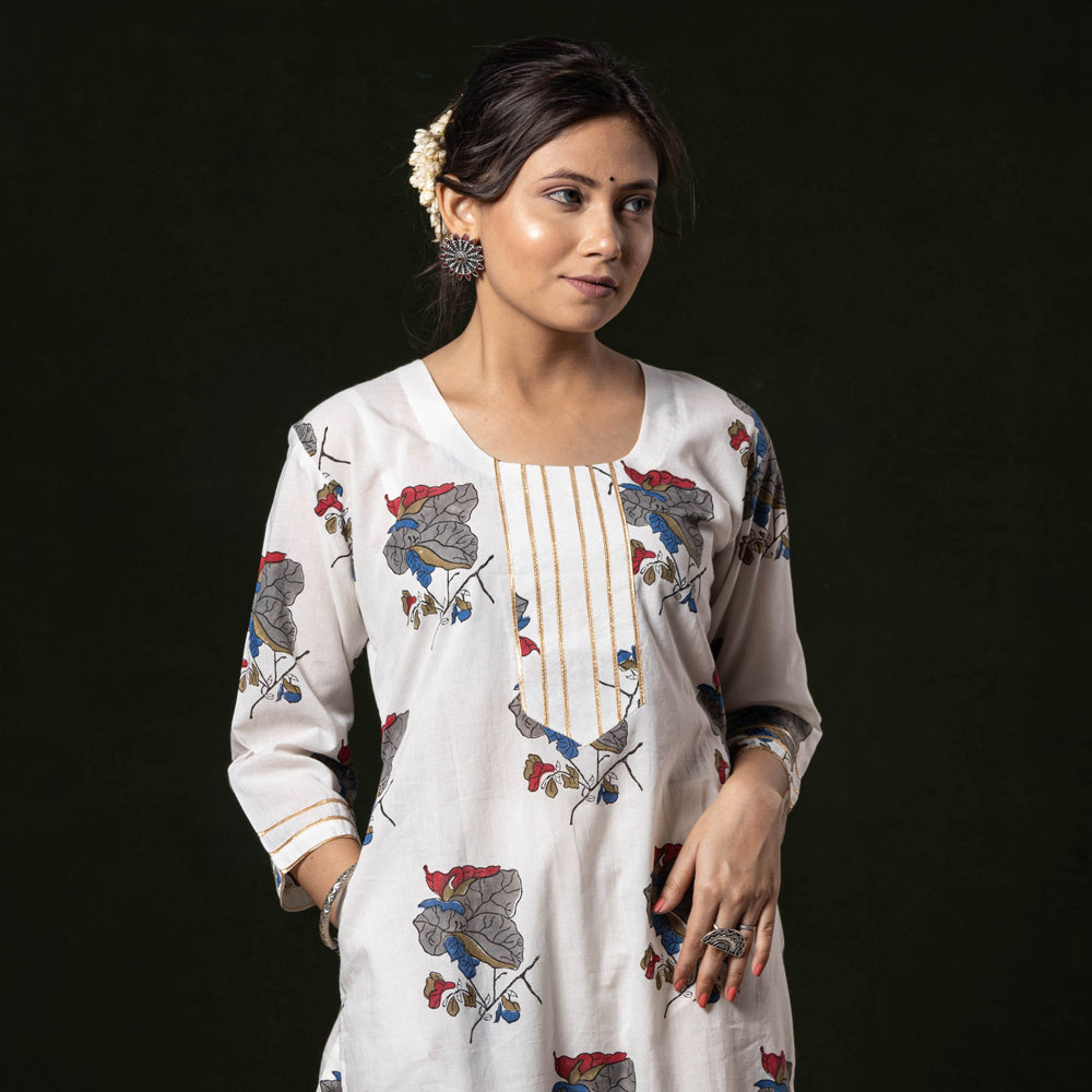 Sanganeri Block Printing Cotton Long Kurti